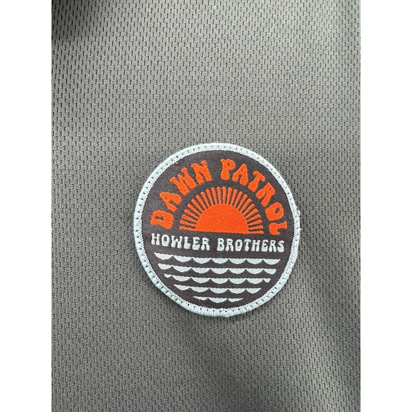 Howler Brothers Shirt Mens Sz S Dawn Patrol Henley Green Long Sleeve Sun Hoodie - Picture 2 of 13